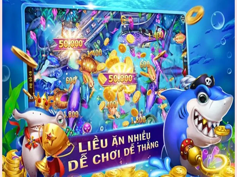 Các cấp độ bắn cá và phần thưởng tương ứng tại Fish Dash